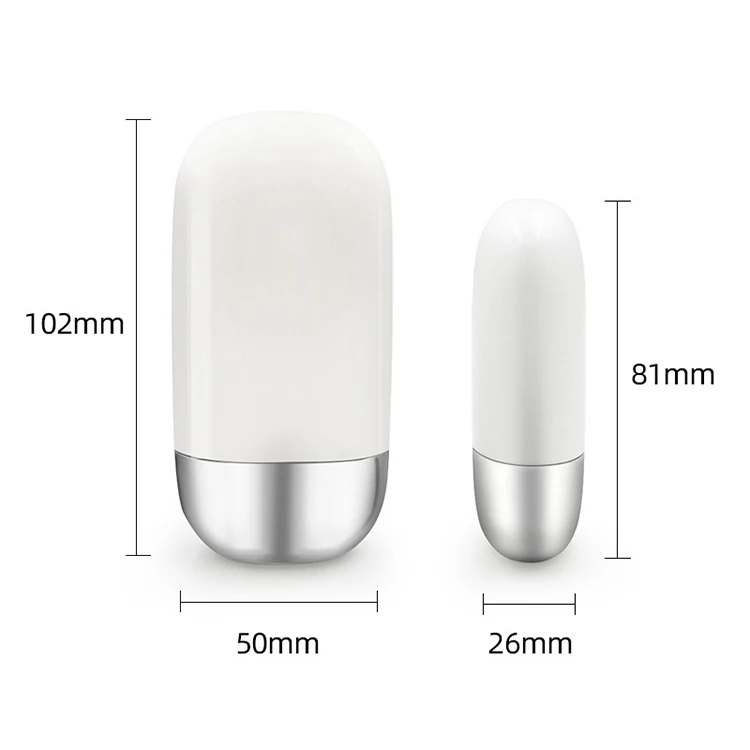 DIY 50ml flat shape tube wash butter hand cream eye serum anti-UV lotion mask essence plastic cosmetic hose tottles packing