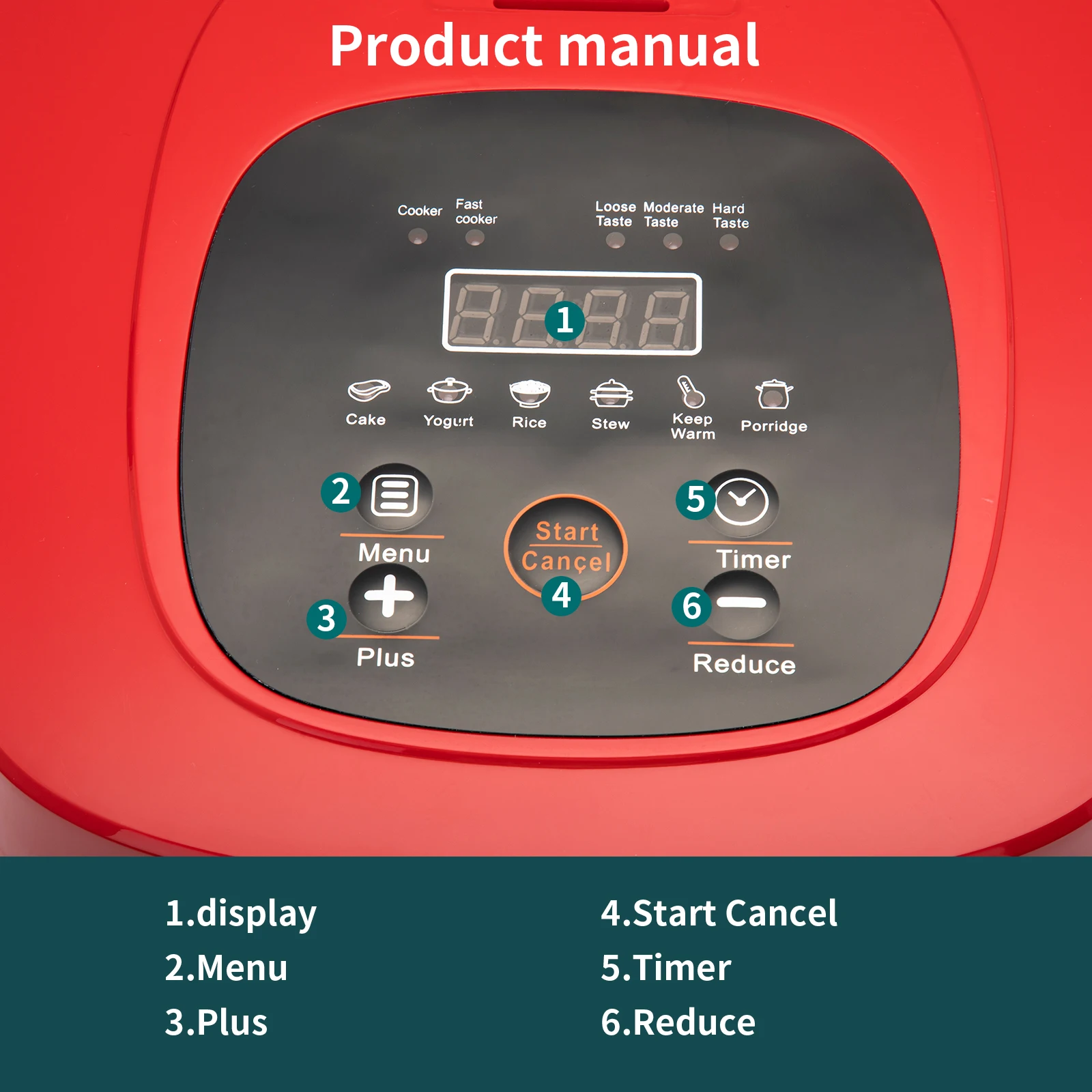 3L 4L 5L Wholesale Cheap Multifunction Quality Electric Cooking Cooke  220V Multi Deluxe Large Size Rice Cooker Commercial