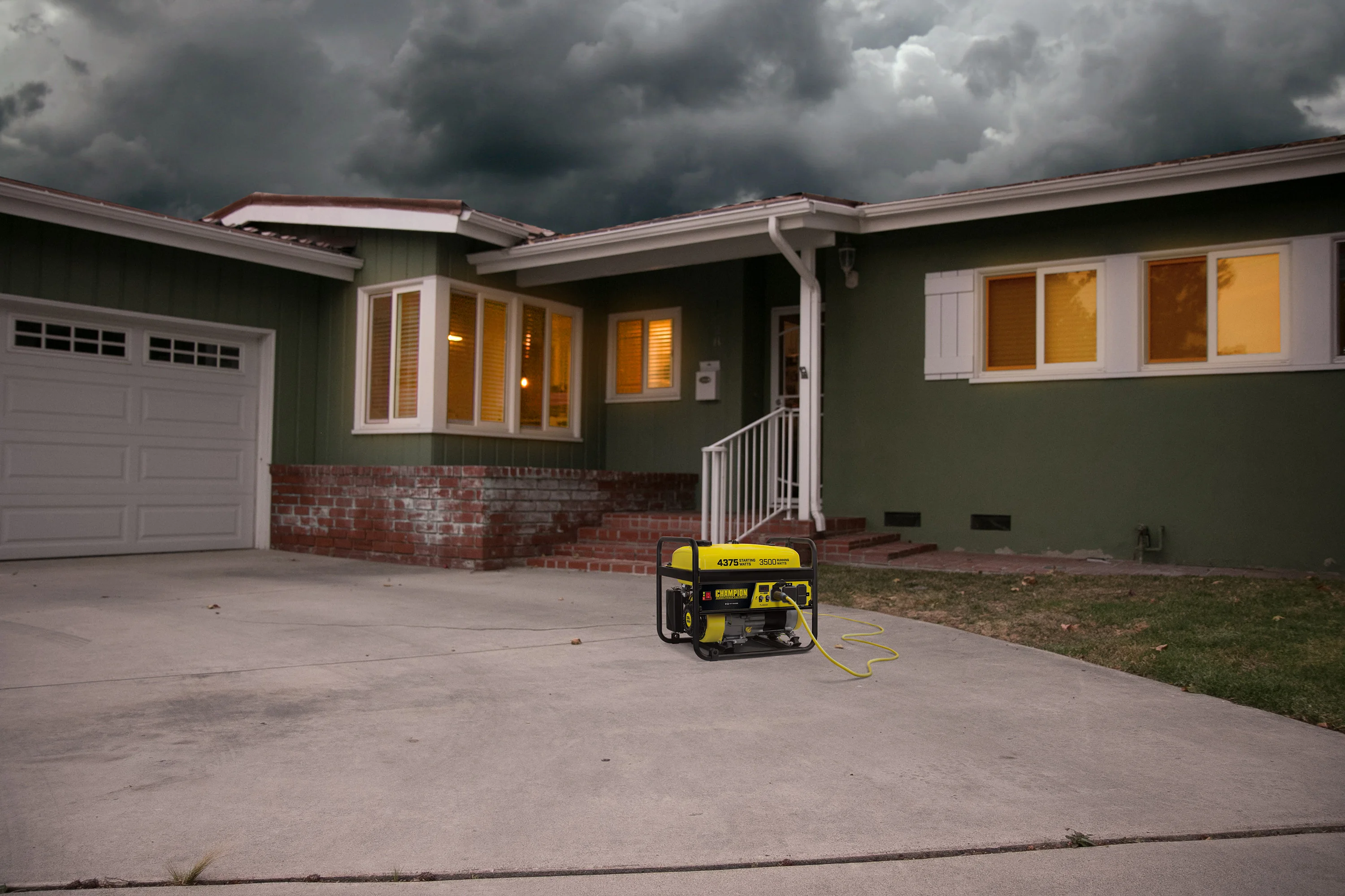 Champion 3kw open frame small power mini gasoline portable generator