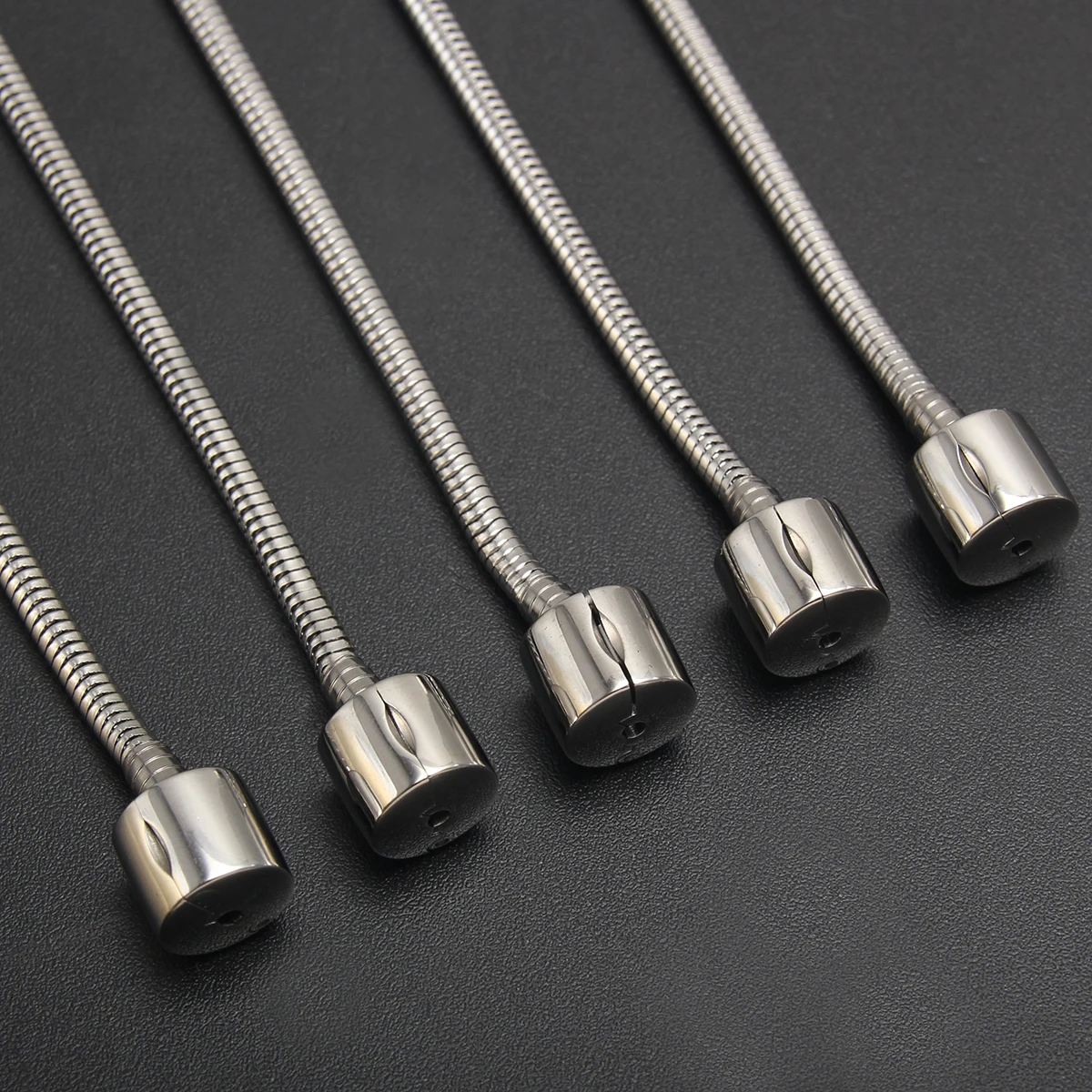 Fashion Washable Stainless Steel DIY Zircon Bangles Waterproof Bone Chain Beads Pendant Bracelets Jewelry Accessories