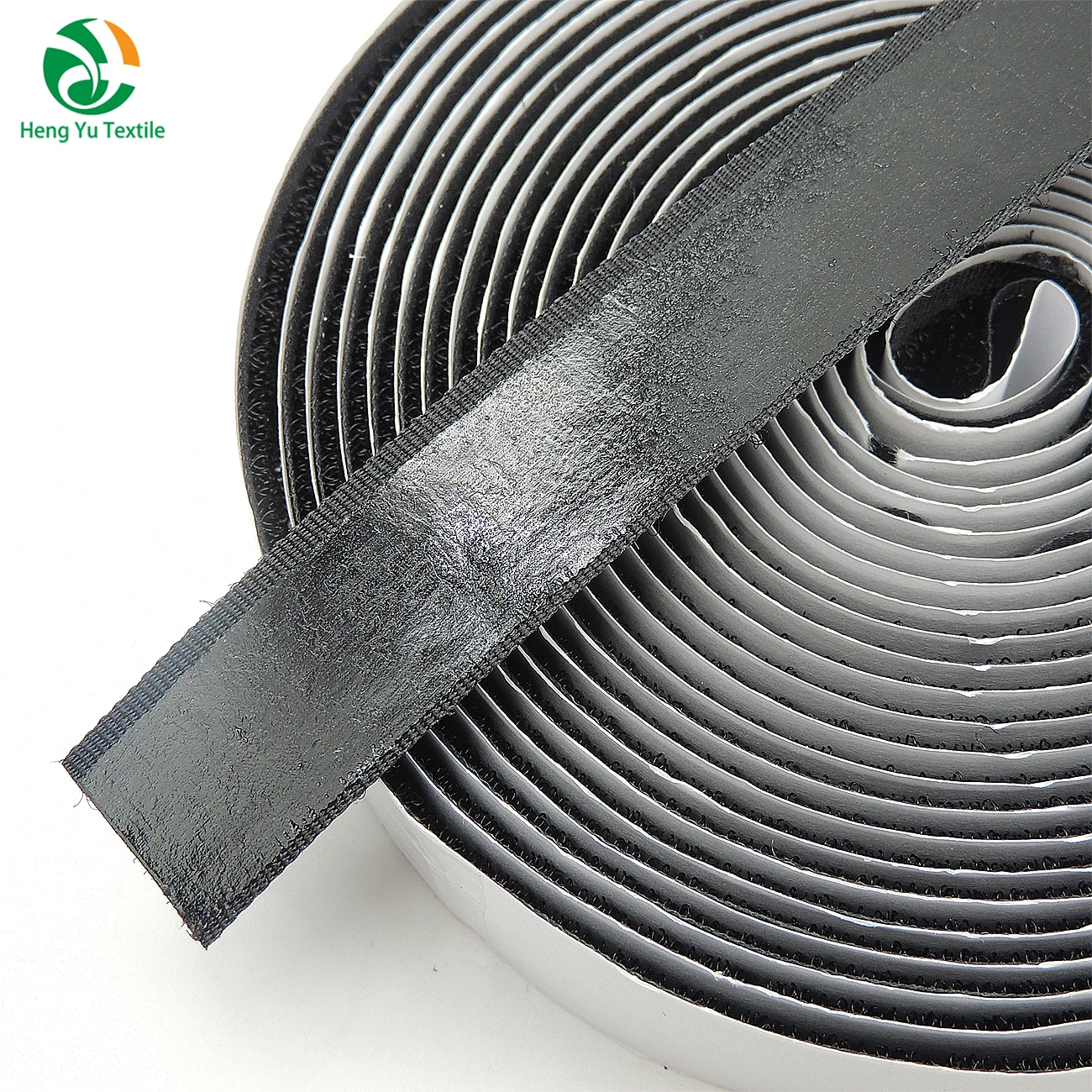 Factory customized Adhesive nylon hook and loop fastener with super sticky glue