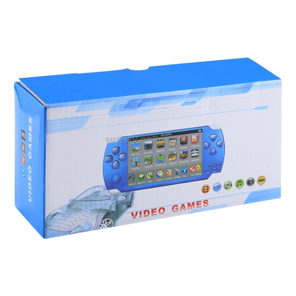  Переносная игровая консоль X6 экран 4 3 дюйма 128 бит игровые консоли игровой плеер реальный 8 ГБ для камеры видео электронной