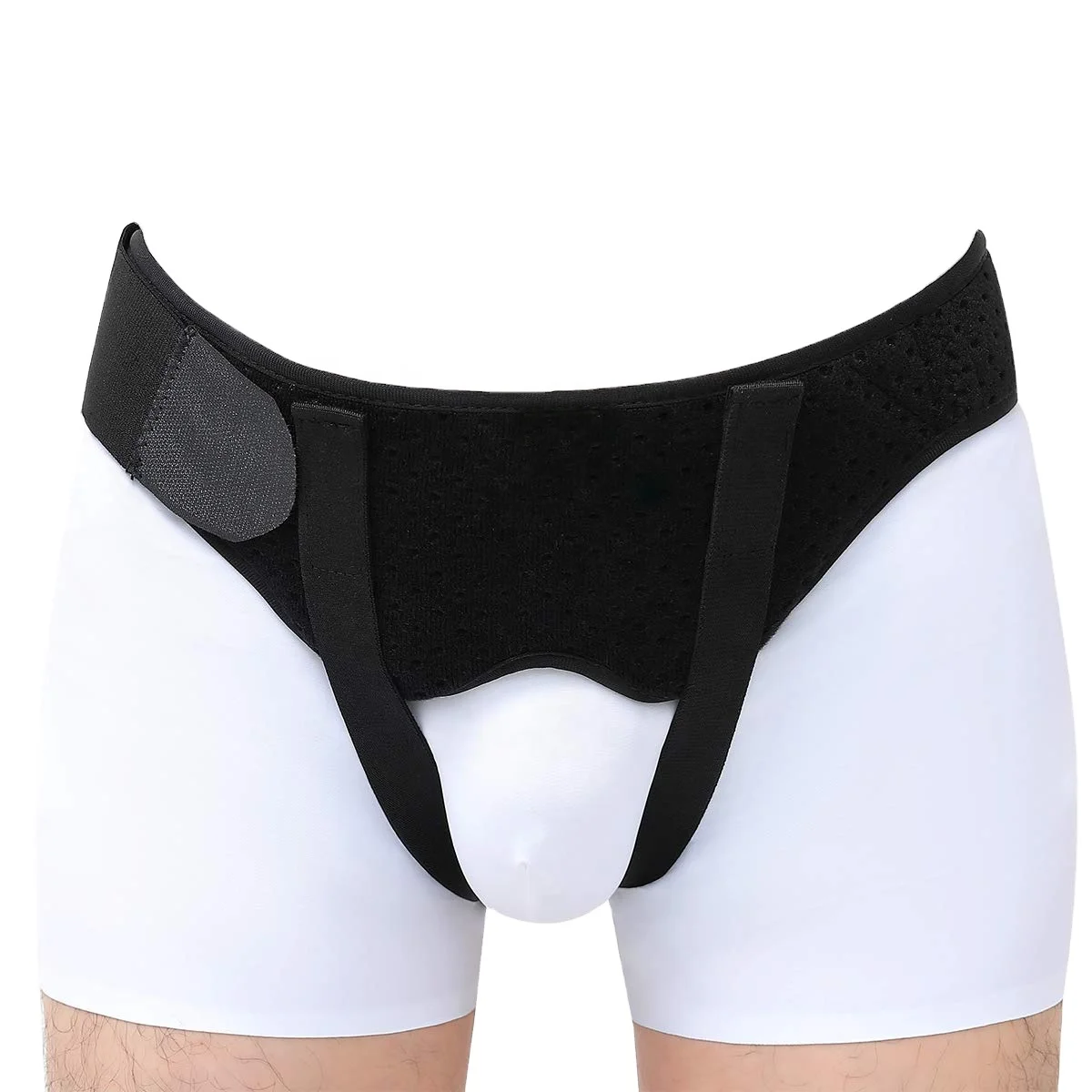 
Instock Hernia Belt Support Truss for Single Double Inguinal or Sports Hernia Two Removable Compression Pads 