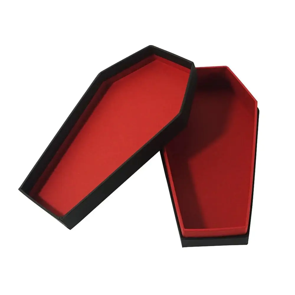 Coffin Box Shape Packaging Eyelash Cigar Watch Toy Jewelry Ring Lash Gift Mini Boxes Handles Trinket Paper Cardboard Custom