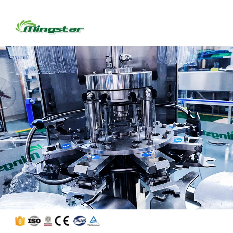 CGF8-8-3 small turnkey project drinking automatic water bottle filling machine for PET bottle packing