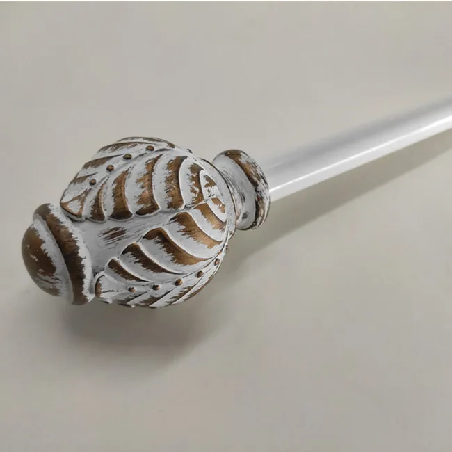 Simple Style Decorative Finials Modern Curtain Accessories Rod