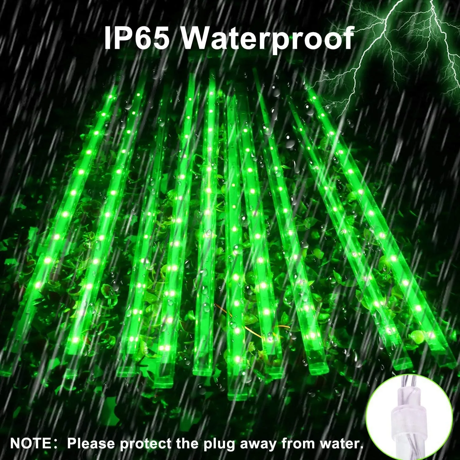 Meteor shower rain lights icicle tubes lights led christmas ice drop lights Outdoor IP65 waterproof