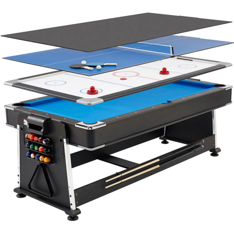 
SZX Modern 4 in 1 multi game billiard table 7ft with air hockey and table tennis for adult 