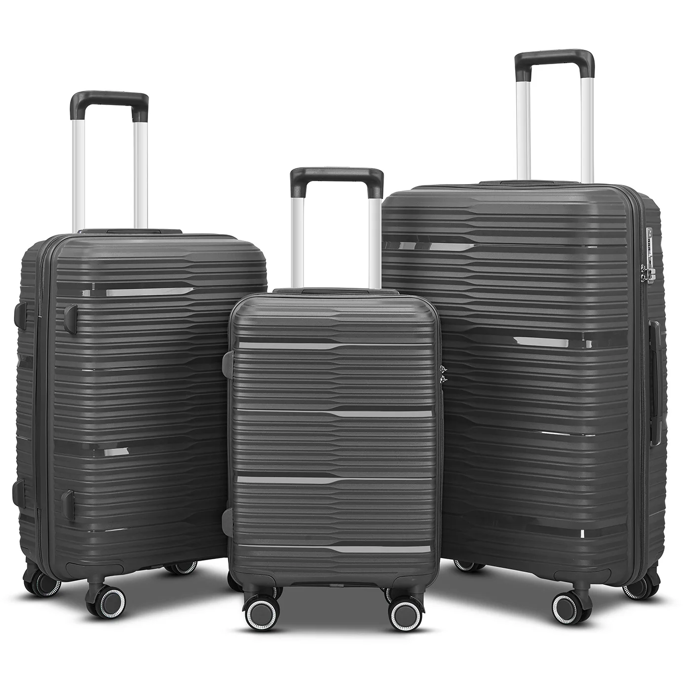 100% PP Valiz set american turister suitcases wheel luggage 3 pieces eminent suitcase luggage box