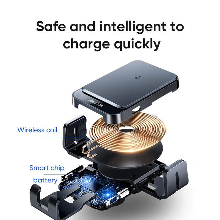 
Trending Products Hot Sale Universal China Wholesale Qi Charger Fast Charging 15W Phone Stand Mount Holder Wireless Car Charger 