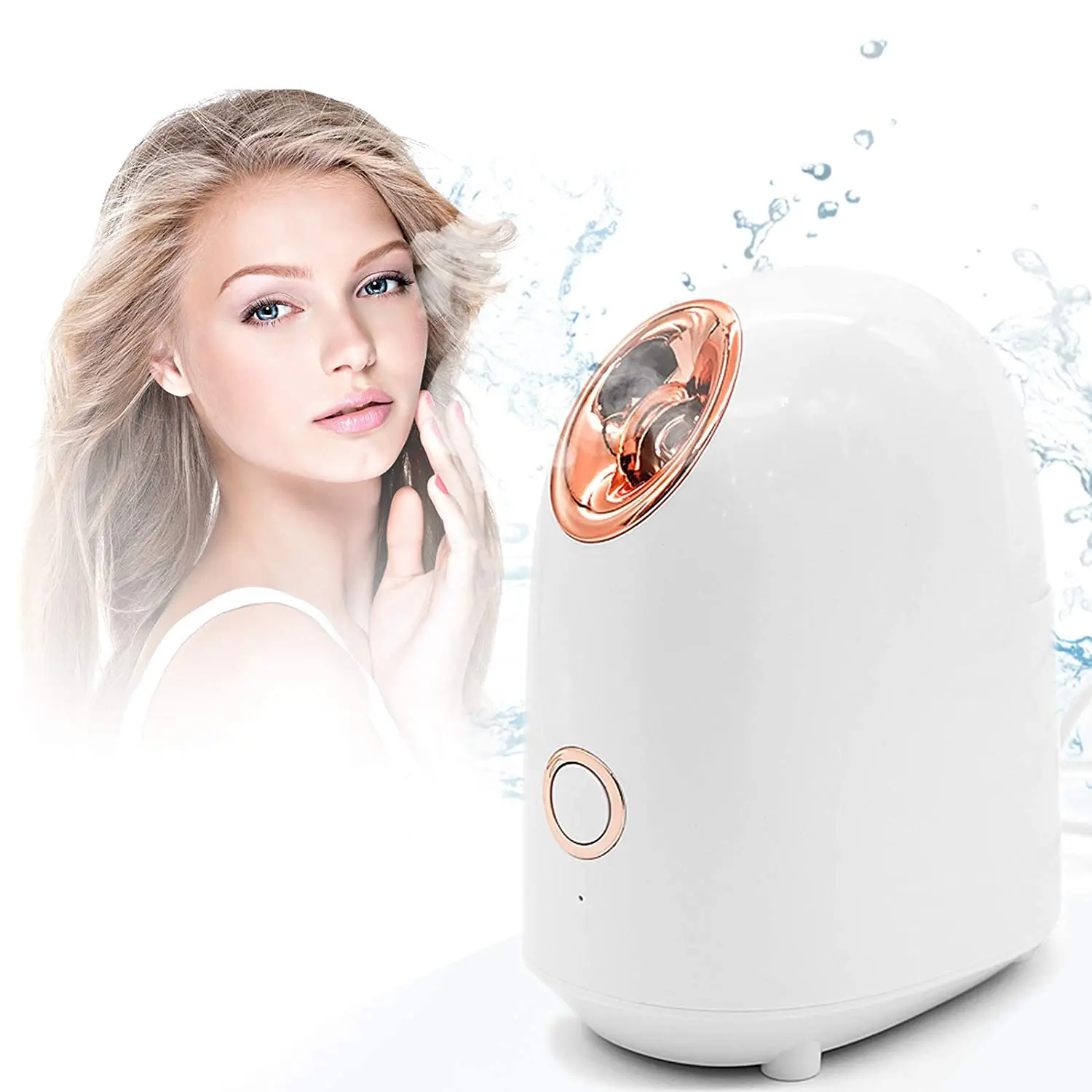 
Portable 20S Fast Sprayer Face Steamer Hot Warm Mist Nano Ionic Facial Steamer for Pore Cleansing 