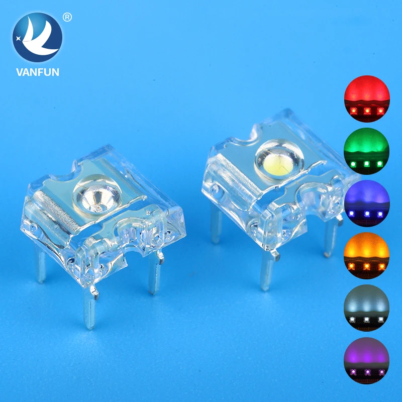 VanFun Super Flux LED Piranha High Visibility 30 Degree Cool White with High Performance in 3mm 5mm