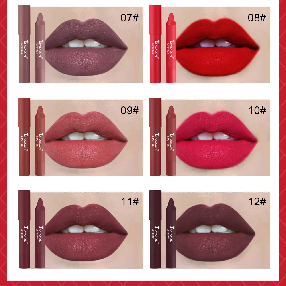 Teayason Lipstick Pencil Top Quality Waterproof Dropshipping Makeup Lip Plump Pencil Lipstick