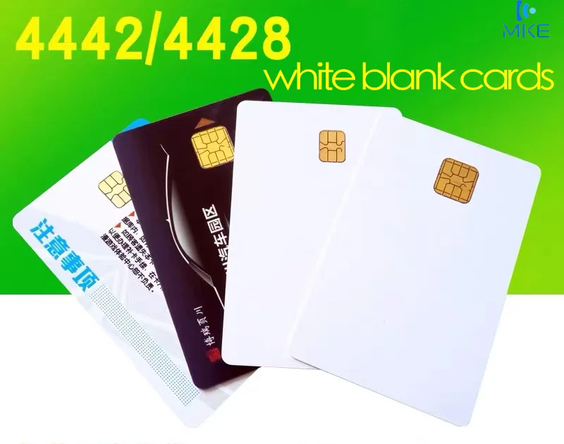 blank pvc card 4428 contact chip membership card