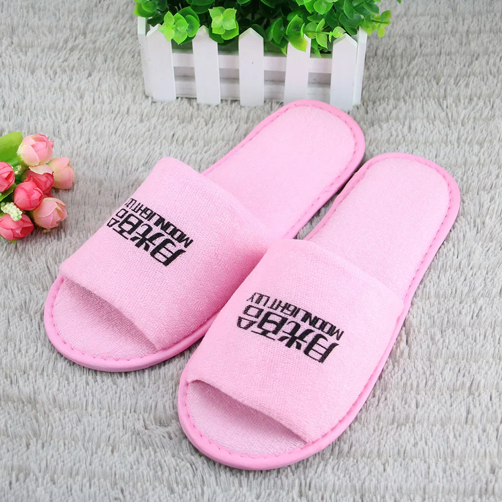 
Factory selling disposable open toe slipper for spa and hotel 
