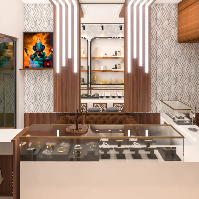 Custom Glass Jewellery Store Display Cabinet Luxury Showroom Furniture Design Lockable Marble Jewelry Counter Showcase