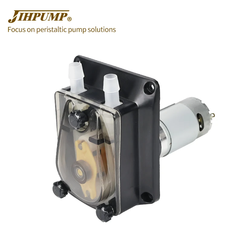 JIHPUMP 304K OEM Syrup pump beverage filling machine 12v 24v peristaltic pump small peristaltic