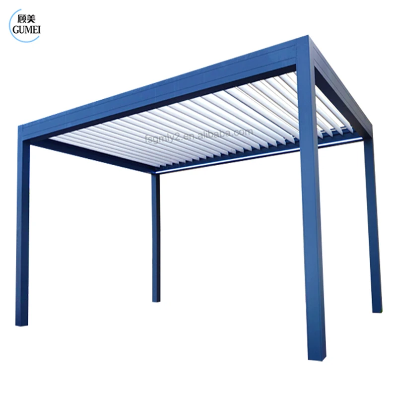 Hot Sale Powder Coated Arches Arbours Pergolas Garden House Aluminum Pergola Louver Pergola