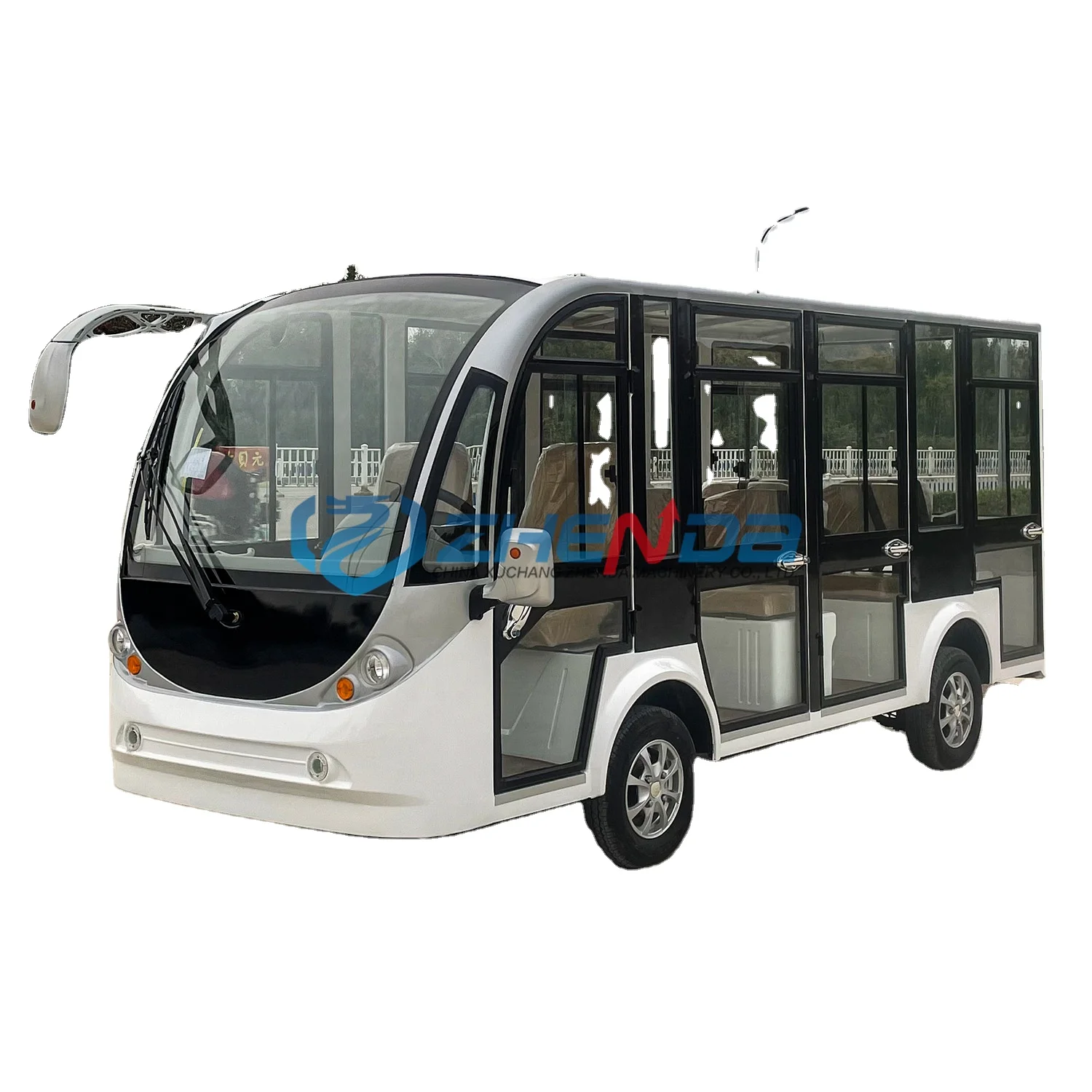 China Export Vintage Luxury Coaches Bus Mini Electric Shuttle Bus High Speed Passenger Transport Off Road Bus for Sale