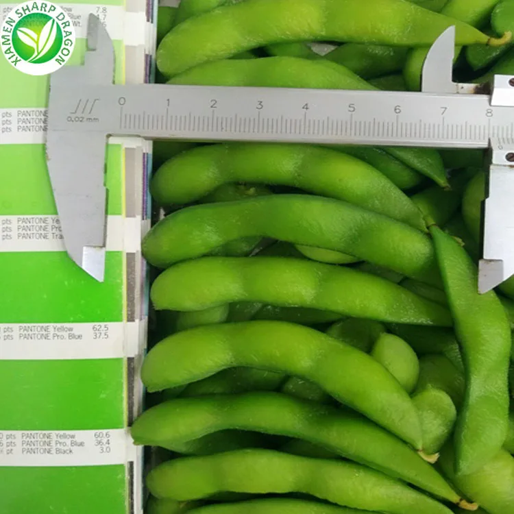 IQF Оптовые органические бобы Замороженные edamame pods