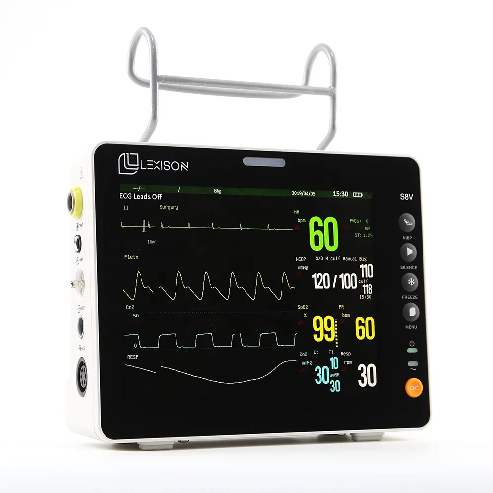 Lexison Veterinary Equipment PPM-S8V 8inch Cheap Price Veterinary Capnograph Monitor for Animal Use