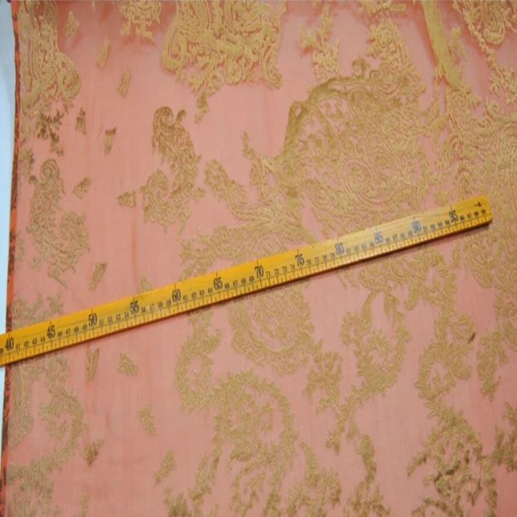 High Quality classical silk burnout fabric used for clothing