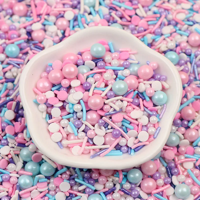 China Manufacturer Pressed Sugar Sprinkles DIY Craft Cake Decoration Mix Colour Edible Cake Sprinkles