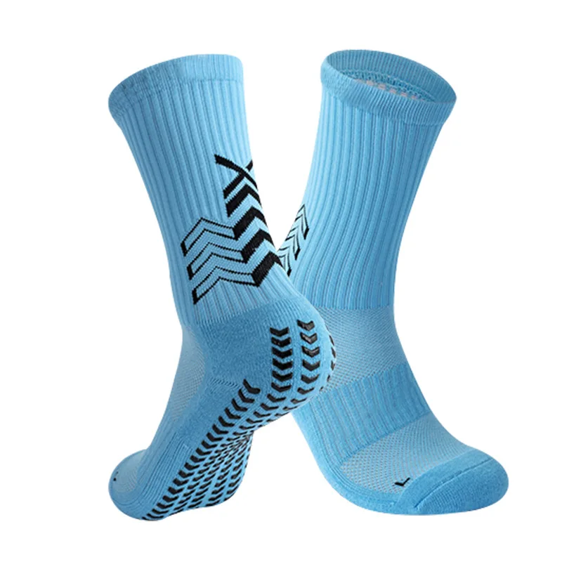 Stock Elite Basketball Socks Anti Slip Thick Towel Sole Men Outdoor Running Football Crew Silicone Grip Sport Socks Custom Logo