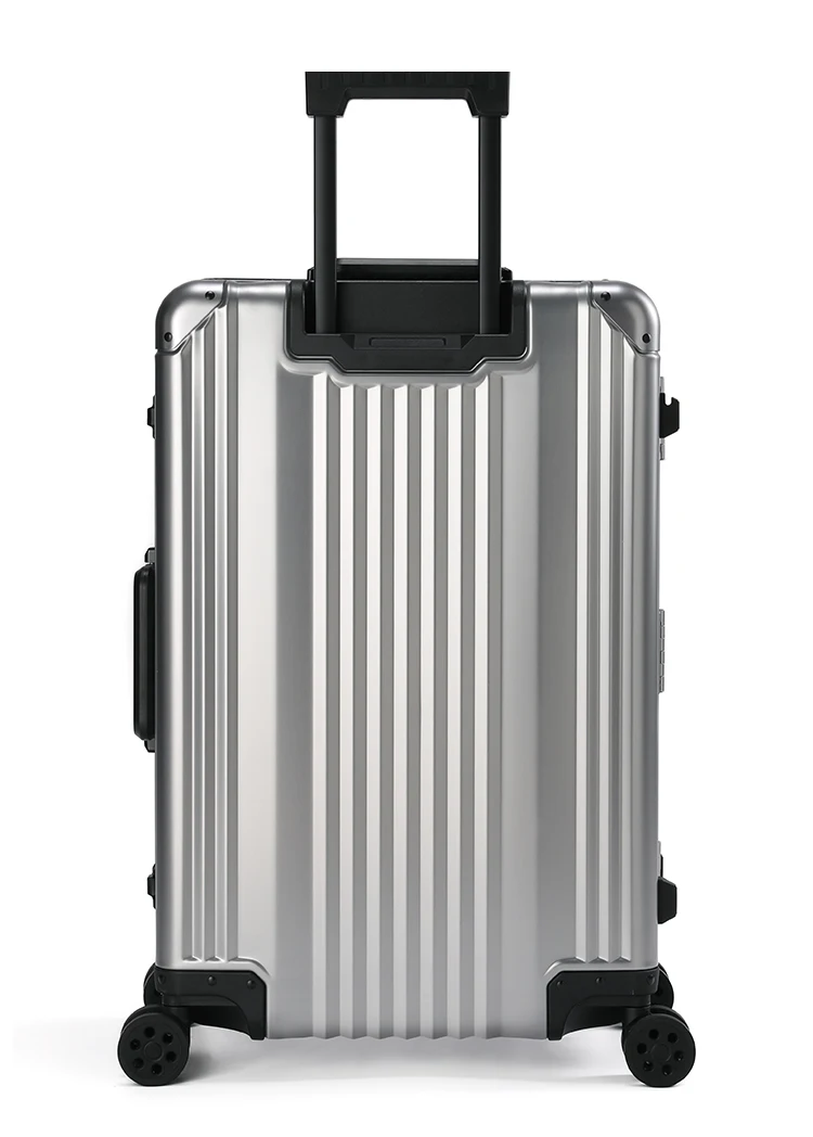 Aluminum Alloy Frame Luxury Luggage  Case 20 inch Shining Non-zipper Lock Style Wholesale in Stock