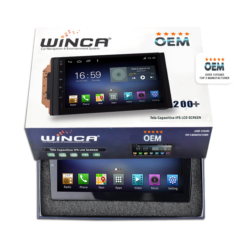 WINCA OEM ODM top3 фабрика высокое качество WIFI Carplay радио один din IPS рамка Android WINCE универсальный автомобильный dvd-плеер