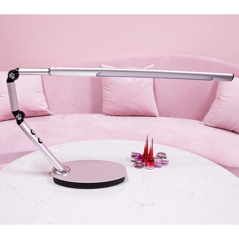 Professional Salon Use Warm Light Cold Light 360 Degree Adjustable USB Port LED Table Lamp with Stable Base