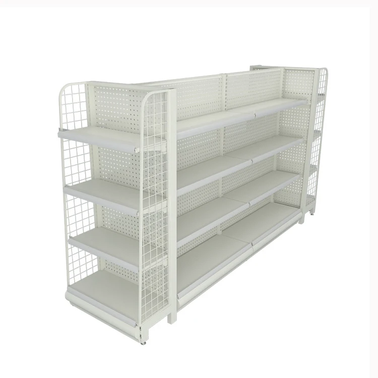 Shelving Pegboard Rack Shelf Display Stand Light Retail Shop Rack Supermarket Gondola Shelving Mini Mart Steel Duty Racking