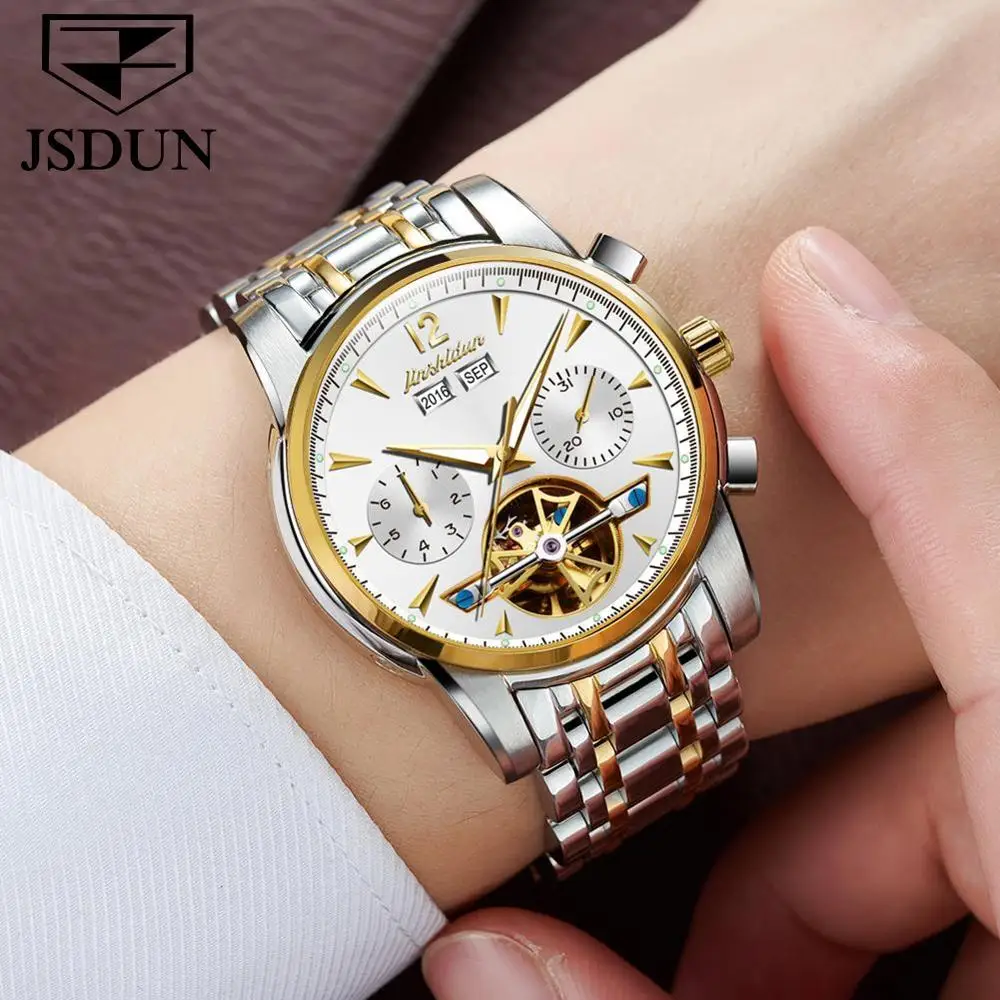 OEM Supply TOP Luxury Men Watch Private Label Watch New Design Men Chronograph Automatic Wrist Mechanical Watch Men