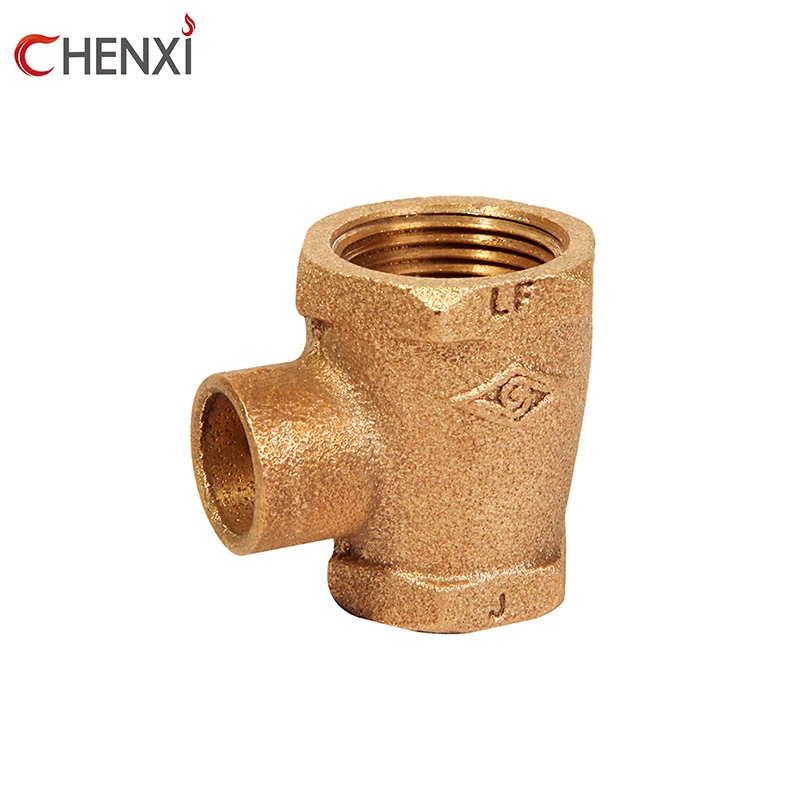 Chenxi high quality bronze brass pipe fittings coupling elbow tee cross flange