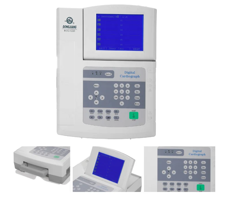 Распродажа! Медицинское оборудование для ЭКГ 12 выводы 3 канальный цифровой портативный экг cardiograph машина