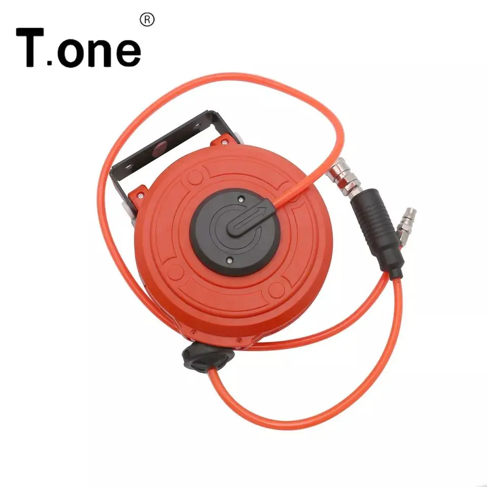 Garden Retractable Wall Mount Hydraulic Airline Water Hose Reel Automatic Compressed Air Reel