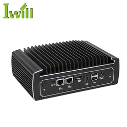 Hot Sell dual lan In-tel i211 i5 10210U Win10 fanless mini pc quad core 6 USB
