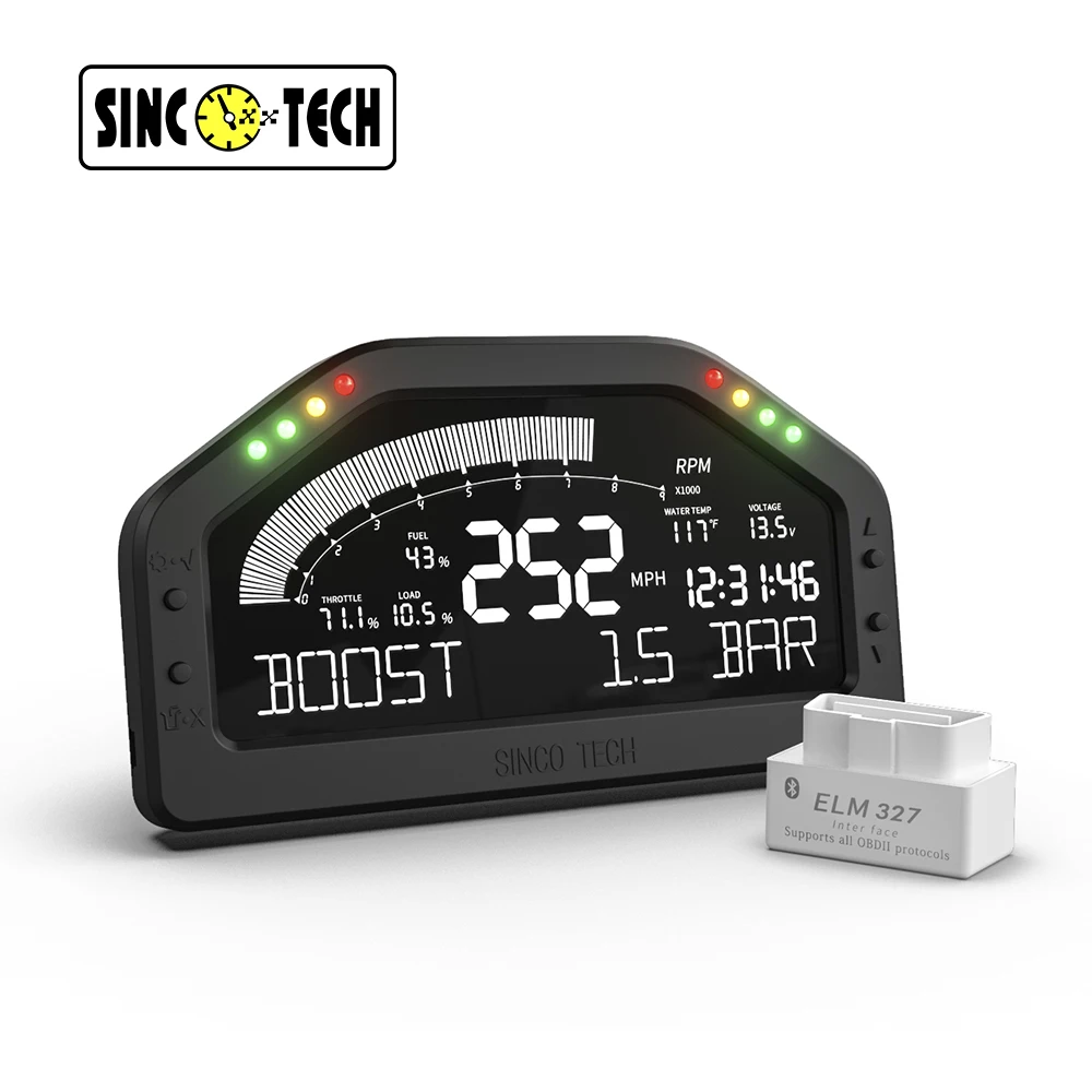  SincoTech 6 5 'Универсальный цифровой OBD2 измеритель приборной панели с ЖК-дисплеем Автомобильный Тахометр спидометр повышающий топливный Измеритель для автомобиля