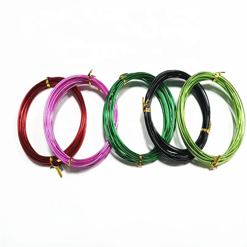 
Factory 0.8mm-5.0mm anodized bonsai aluminum training wire for support garden plant wire 