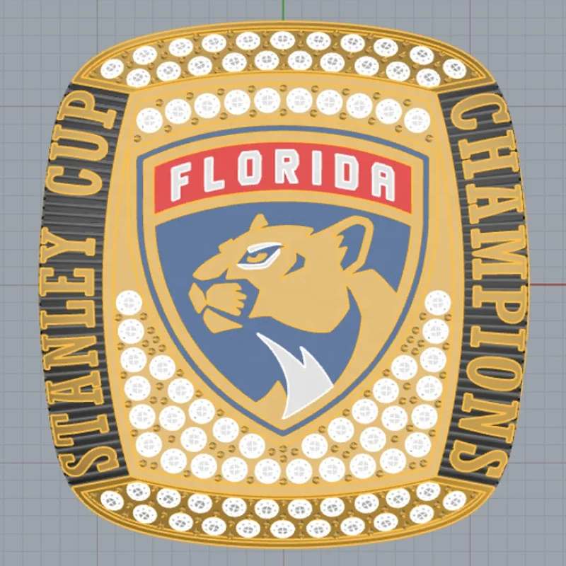 Latest High Quality Florida Panthers Champion Ring Gold Commemorative Gift Customized Ring