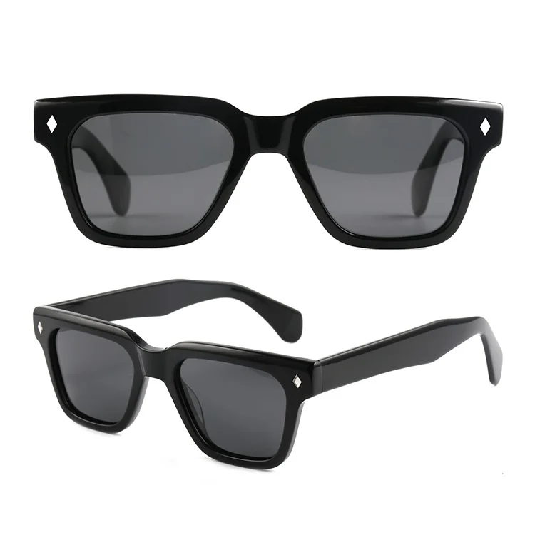 GS5035 2022 низкий минимальный заказ квадратные поляризованные высококачественные Ретро Винтажные Солнцезащитные очки из ацетата солнцезащитные очки