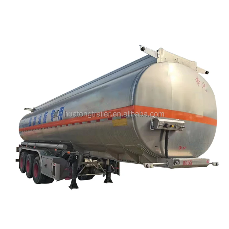 Used 50000l liters petroleum aluminum tank 30000l fuel 40 cbm 50 cbm 60 cbm liquid oil tanker transport semi truck trailer