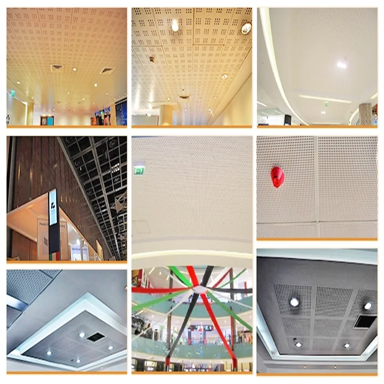 Best Price custom perforated Acoustic gypsum ceiling board manufacturers