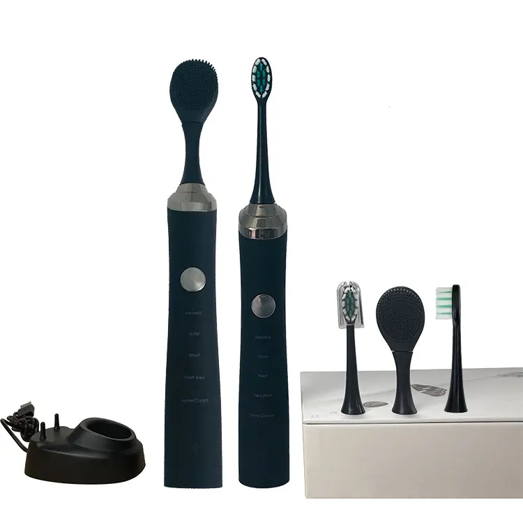 
2021 Custom LOGO 5 Mode Oral cleaning Sonic Automatic Wireless Electric Toothbrush 