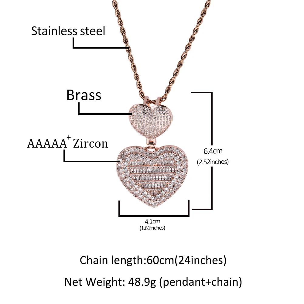 Hip Hop Personalized Custom Picture Necklace Memory Medallion Sublimation Photo Necklace Ice Out Pendant