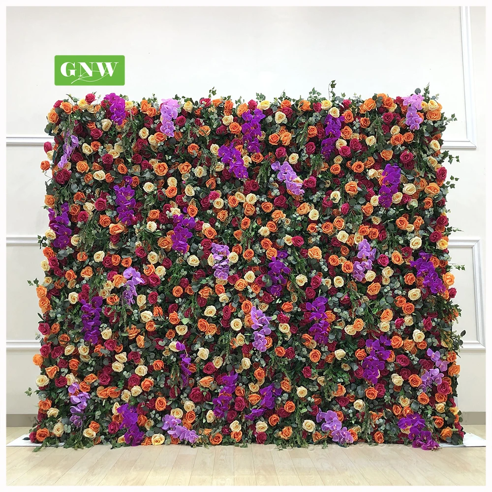 GNW FLW1707025 Easy to Hang up up Wedding Arrangement Flower Lattice Wall for Sale Decoration