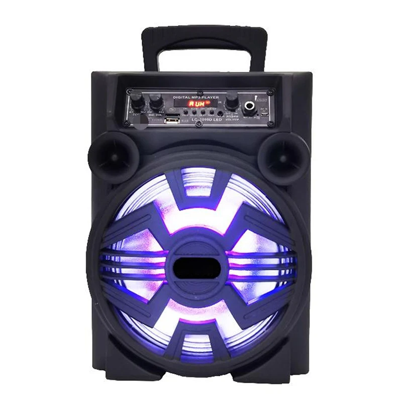 High Quality BT Trolley Speaker  Audio System Sound  Wireless Speaker Party  Rechargeable Battery Trolley Speaker With Rgb Light