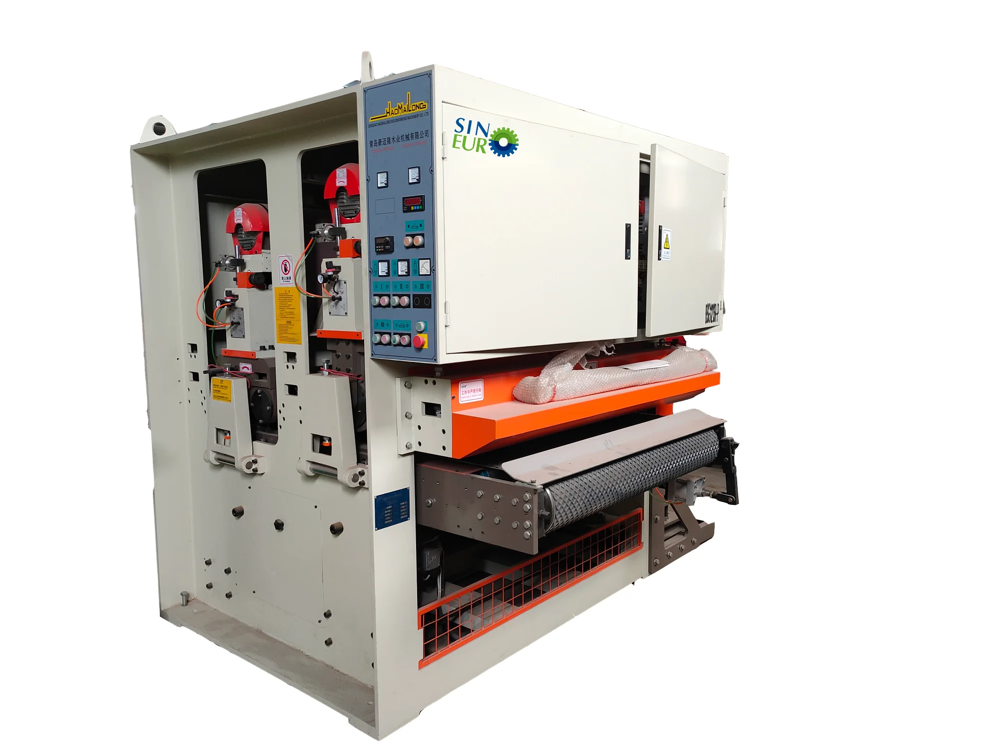 Heavy duty calibrating sanding machine for plywood sanding paper sander of plate sanding