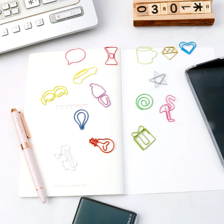 Прямая поставка с завода, зажимы для бумаги случайной формы, лидер продаж на Amazon, зажимы для бумаги в невидимой коробке