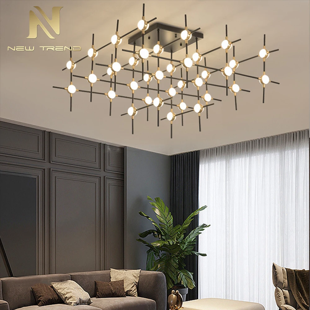 Contemporary Indoor Decoration Show Room Villa Staircase Mall Acrylic Chandelier Light